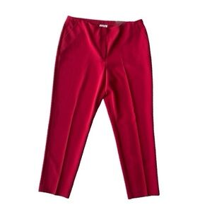 Chico’s Ultimate Fit ANKLE CROPPED Dress Pants True Red Women’s Size 00.